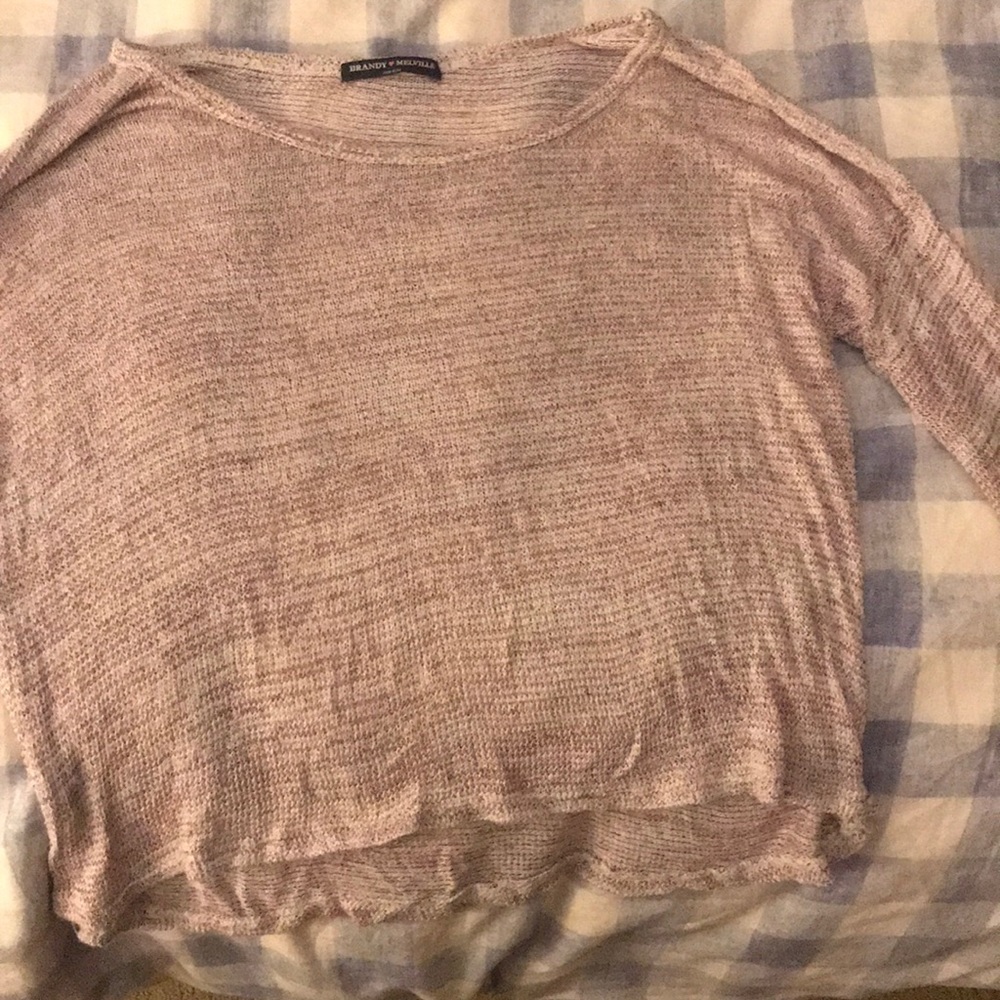 Brandy Melville burgundy/maroon long sleeve shirt